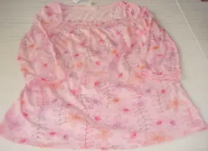 Top tejido rosa floral azul marino antiguo talla L (10-12) para dama nuevo con etiquetas - Imagen 1 de 2