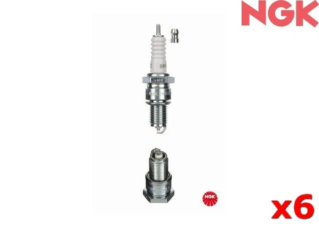 NGK Spark Plug FOR BMW 7 Series 1978-86 733 i (E23)  BP5ES x6 - Image 1 of 1