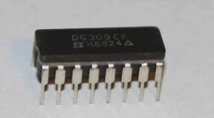 Interruptor SPST analógico cuádruple DG309CK (cerámica) Siliconix 16DIP - Imagen 1 de 1