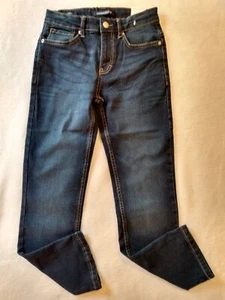 Calvin Klein CKJ025 Jeans Unisex Kids Slim Straight Adj. Waist Blue Size 10 NWT - Picture 1 of 12
