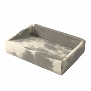 Soporte de jabón de mármol plato autodrenaje baño ducha placas de almacenamiento con soporte bandejas - Imagen 1 de 3