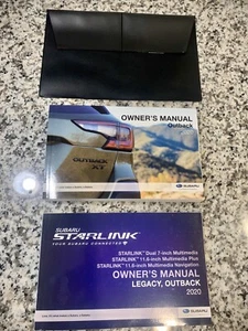 2020 SUBARU OUTBACK FACTORY OWNERS MANUAL + NAVIGATION/MULTIMEDIA GUIDE OEM - Picture 1 of 3