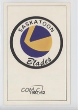 1981-82 Saskatoon Blades PLAY (Police Laws and Youth) Saskatoon Blades Crest #24