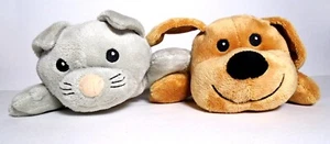 Melissa & Doug Soft Stuffed Plush 9" Brown Dog & Gray Kitten - Puppy & Kitty Cat - Picture 1 of 6