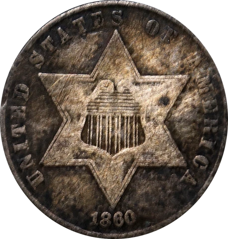 1860 Three (3) Cent Silver Great Deals From The Executive Coin Company Cover