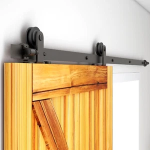 CCJH Barn Door Hardware Kit, Barn Door Track, Kit de herrajes para puertas correderas 1,22-4,57M - Imagen 1 de 38