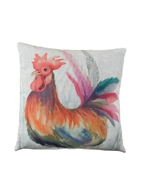 Large Cockerel - Small Cockerel 16" Cushion/Scatter Cover - Image 1 of 3
