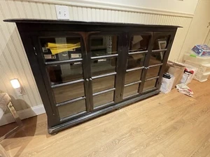 Vintage Four Door Glass Front Bookcase Display - Picture 1 of 9
