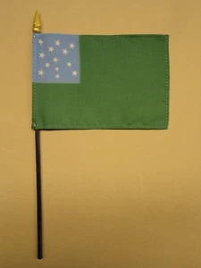 Bandera de escritorio en miniatura de poliéster Green Mountain Boys 4"" X 6"" (paquete de 12) - Imagen 1 de 1