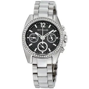 Wittnauer Women's Quartz Chronograph Silver-Tone Bracelet 34mm Watch WN4040 - Picture 1 of 4