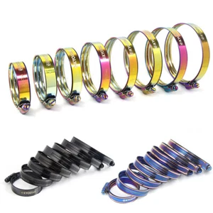 KYOSTAR 2PCS Double Layer Stainless Steel Hose Clamps/Supra/Exhaust/T-Bolt Clamp - Imagen 1 de 32