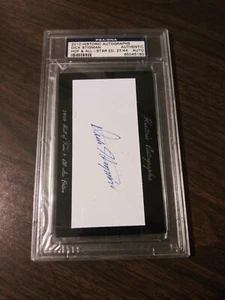 Authentic Dick Stigman 2010 HA Hall of Fame & All-Star Autograph PSA/DNA - Picture 1 of 2