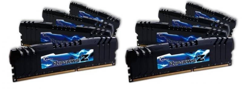 32GB G.Skill DDR3 PC3-17000 RipjawsZ Series CL9 Quad2 Channel kit 8x4GB - Image 1 of 1