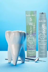 Swift™ EGGSTRA 10% Eggshell Nano Hydroxyapatite Toothgel Velvet Mint Flavour - Picture 1 of 5