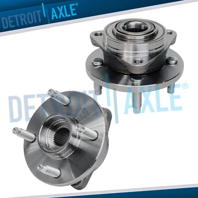 Pair Front Wheel Hub & Bearings for Cobalt Saturn Ion Pontiac G5 4-Lug Non-ABS - Image 1 of 4
