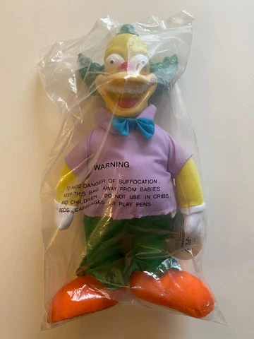 Krusty The Clown Sealed Simpsons Doll Play By Play 1993 Cover