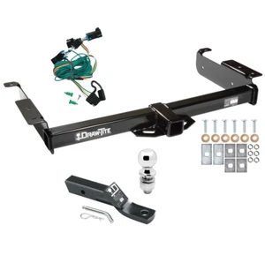 Trailer Tow Hitch For 96-99 Chevy Express GMC Savana Van PKG w/ Wiring + 2" Ball - Picture 1 of 8