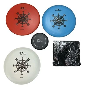 1st Disc Golf Set ST-D01BK Mid Range Putter Fairway Driver Towel Mini Marker - Picture 1 of 14