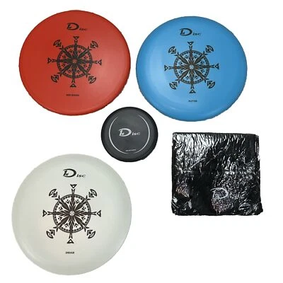 1st Disc Golf Set ST-D01BK Mid Range Putter Fairway Driver Towel Mini Marker - Image 1 of 4