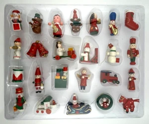 24 Mini Christbaumschmuck, handbemalt Old World Style, neu offener Karton - Bild 1 von 6