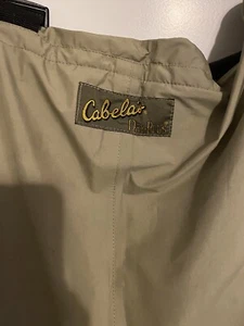 Mens Cabelas Fishing Chest Waders Footed Pants Bibs Large Suspenders - Picture 1 of 2