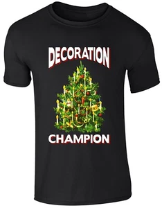 Camiseta Decoración Campeón Feliz Navidad Celebración Árbol de Navidad Unisex Camiseta Top - Imagen 1 de 10