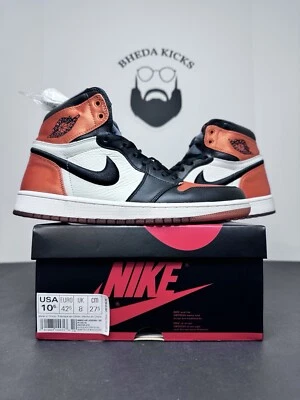 Nike Air Jordan 1 Retro OG Alto Satén Roto Tablero Trasero AV3725-010 Talla 10.5W Foto 1 de 4