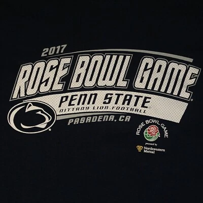 2017 Penn State PSU Nittany Lions NCAA Rose Bowl Navy Tee Shirt Size XL - Image 1 of 4