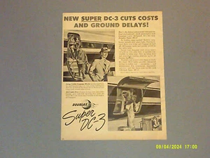 Anuncio de avión Super DC-3 1949 - Imagen 1 de 1