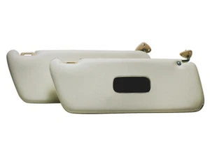 FOR MERCEDES W114 COUPE 250C INTERIOR SUNVISOR MIRROR UNPERFORATED CREAM PAIR - Bild 1 von 1