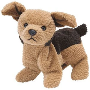TY Beanie Baby - TUFFY the Dog (6.5 inch) - MWMTs Stuffed Animal Toy