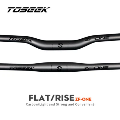 Carbon MTB Bicycle Handlebar Flat Rise Bar Mountain Bike Handlebar 580-760mm - Image 1 of 4