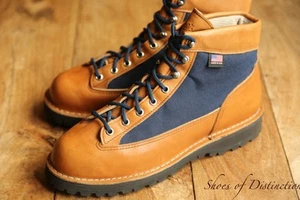 Botas Danner Light Cascade Cuero Tostado Azul Lona Para Hombre UK 9 US 9.5 EU 43.5 - Imagen 1 de 11