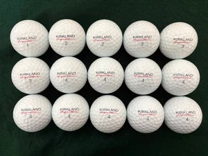 15 KIRKLAND PERFORMANCE+ GOLF BALLS - MINT/NEAR MINT - SAME BALLS IN PHOTOS (B) - Picture 1 of 2