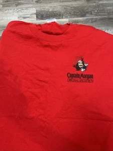 Captain Morgan's Diageo Adult Large Red T-Shirt Large Delta Pro Weight Nice - Picture 1 of 8