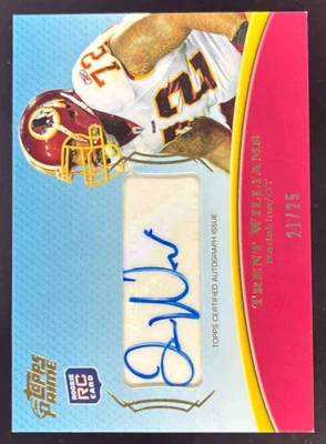 2010 Topps Prime Rookie Autographs Gold #PAR-TW Trent Williams RC Auto /25 - Image 1 of 2