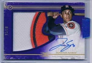 2017 Topps Definitive Relic On Card Auto George Springer 3/10 2 #ARC-GSP - Picture 1 of 2