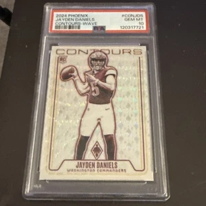 2024 Panini Phoenix - Contours Jayden Daniels #CON-JDS Wave (RC) PSA 10 - Picture 1 of 2