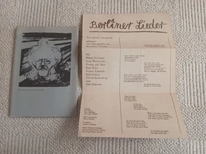 2 Programme Deutsches Theater Berlin 1983/86, Gespester und Berliner Lieder - Bild 1 von 1