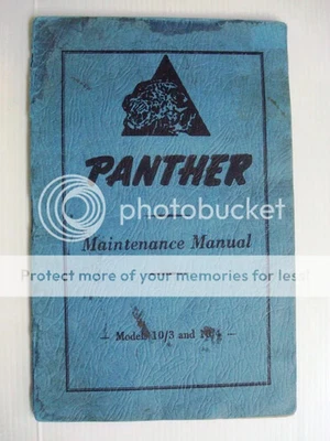 PANTHER 10/3 & 10/4 Motorcycle Maintenance Manual Handbook Undated - Image 1 of 2