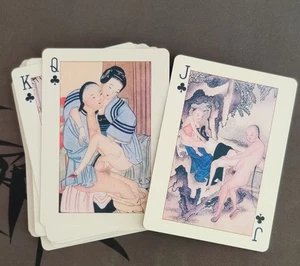 Antike China Obszöne Bilder Spielkarten Poker Deck Spielesammlungen - Bild 1 von 5