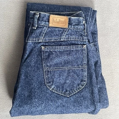 L.L.Bean Vintage Womens Flannel Lined Jeans Size 14 (28x31) - Image 1 of 4