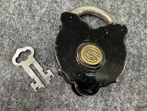 Antique Sargent & Co. Smokehouse Padlock w/ Original Key Smoke House Padlock - Picture 1 of 10