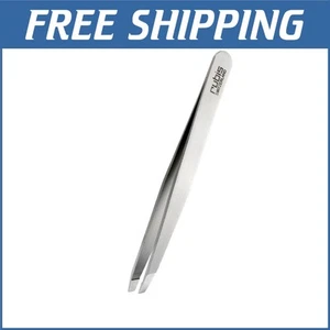 Ergonomic Stainless Steel Tweezers - Perfect for Eyebrows & Sensitive Areas - Picture 1 of 3
