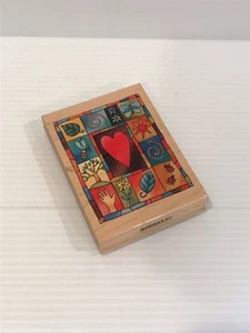 Sammelalbum Stempel, großer Sammelalbum Stempel, Herzstempel, Frühlingsstempel, Blätterstempel - Bild 1 von 1