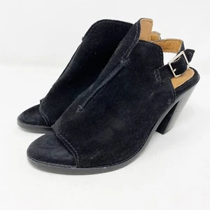Scarpe Frye nere scamosciate COURTNEY tacco a blocco posteriore misura 6,5M nuove - Foto 1 di 7