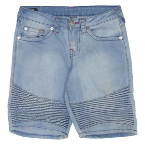 Pantalones Cortos TRUE RELIGION Niños Azul Ajustado L W28 - Imagen 1 de 6