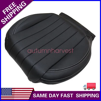 适用于 2017 - 20 梅赛德斯奔驰 E300 E350 E400 E450 乘客底部座椅套黑色 — 第 1/4 张图片