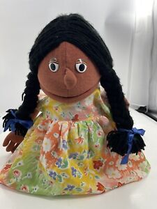 Large Muppet Style Girl African American Well Made Learning Teaching 18”
