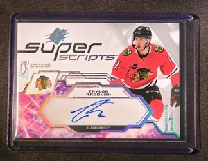 2023-24 SPX TAYLOR RADDYSH SUPER SCRIPTS AUTO #SS-TR - BLACKHAWKS - Picture 1 of 3